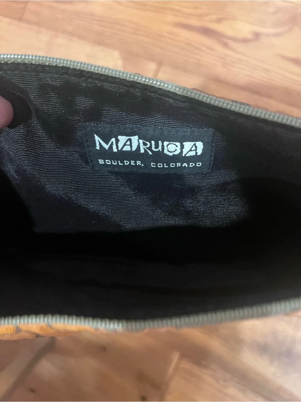 Maruca Orange Daisy Shoulder Bag
